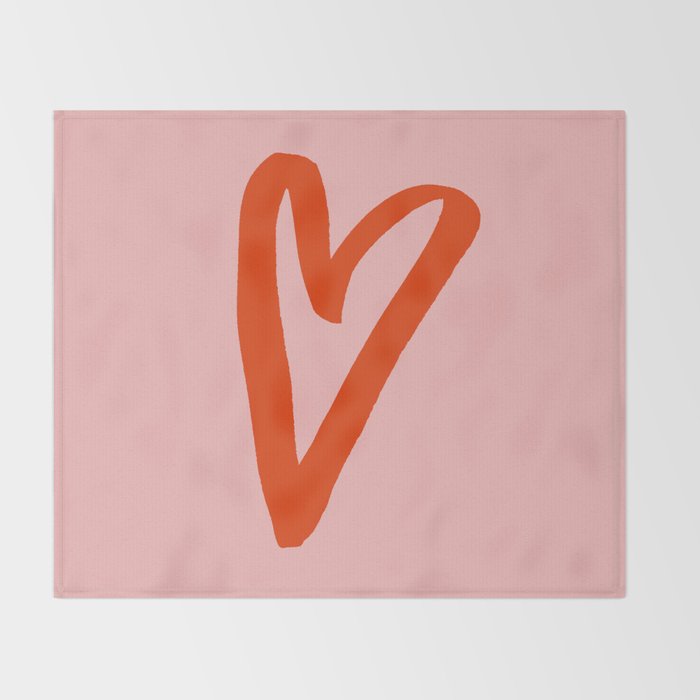 Heart Doodle Big 1 Throw Blanket Gallery Image 2