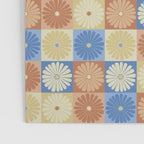Retro Flowers Check Pattern VIII Poster Gallery Image 3
