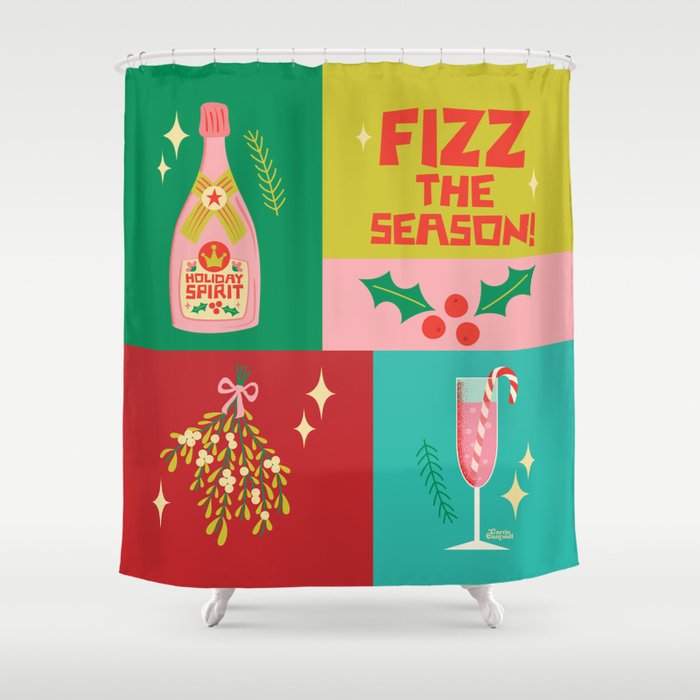 Fizz The Season  Shower Curtain Gallery Image 1