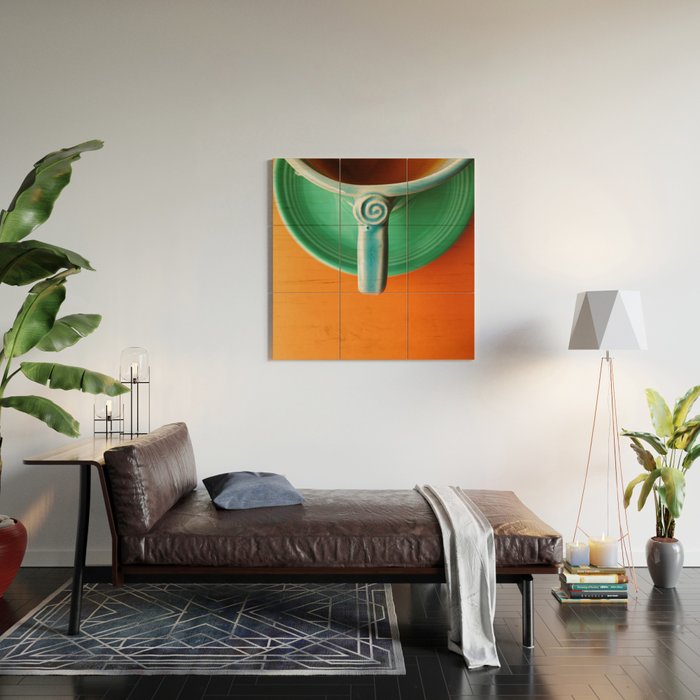 Morning Ritual colorful coffee mug photograph still life Wood Wall Art Gallery Image 2