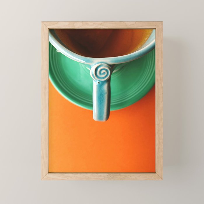 Morning Ritual colorful coffee mug photograph still life Mini Art Print Gallery Image 1
