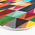 Abstract Geometric Mountains Bath Mat Gallery Image 3