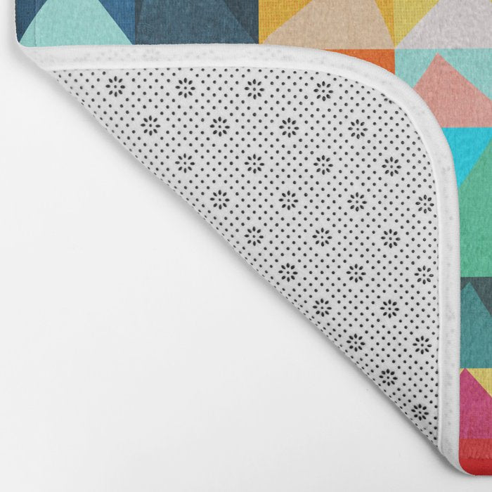 Abstract Geometric Mountains Bath Mat Gallery Image 2