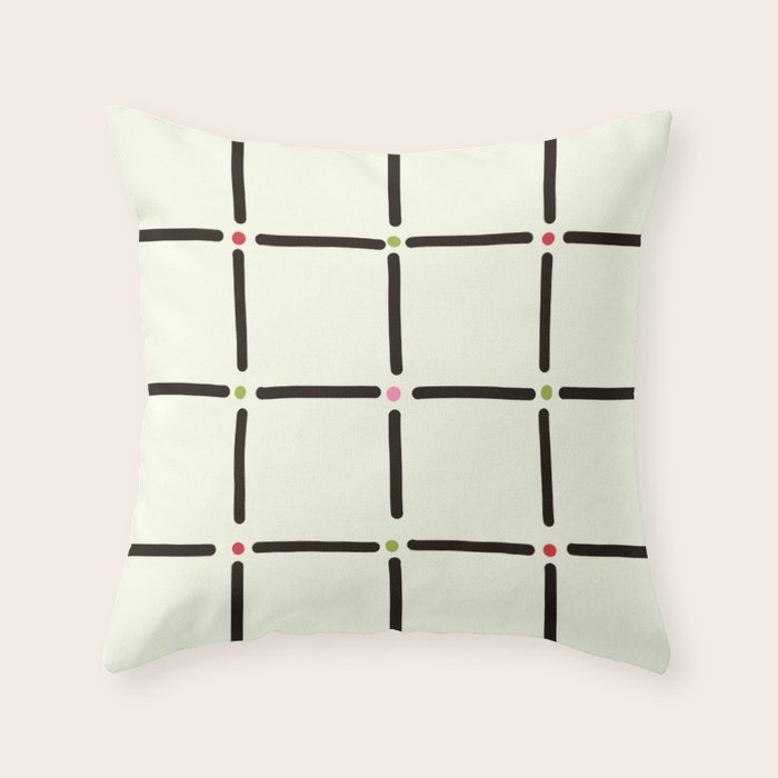 Confetti Grid Throw Pillow Gallery Image 6