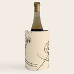 Minimal Skiers Line Art 2 Wine Chiller Gallery Image 1