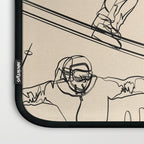 Minimal Skiers Line Art 2 Laptop Sleeve Gallery Image 3