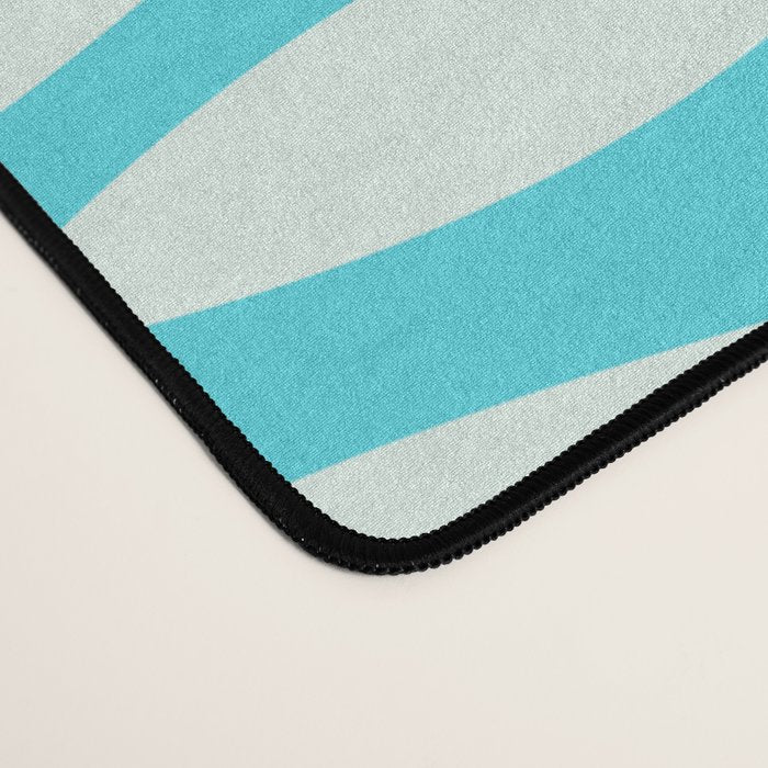 Coastal Fish Pattern in Aqua Desk Mat Gallery Image 4