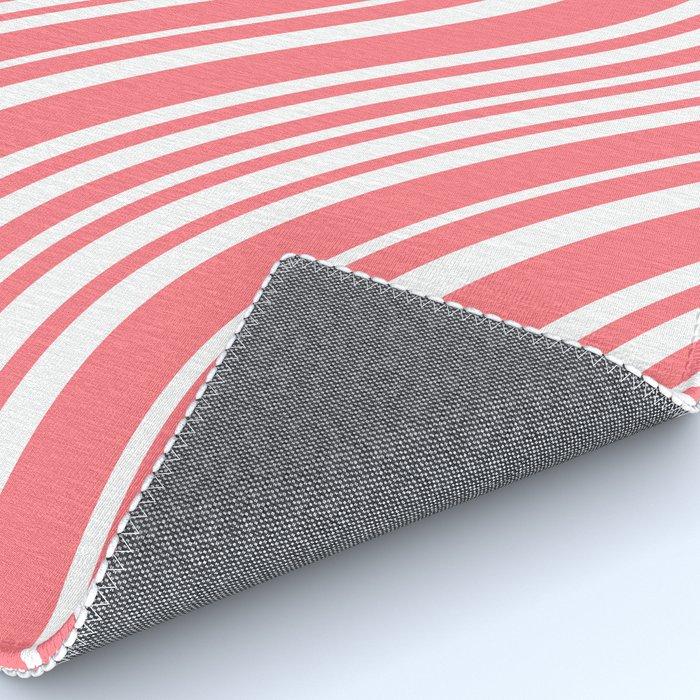 Wavy Stripes XXXII - Coral Pink Rug Gallery Image 4