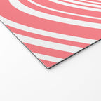 Wavy Stripes XXXII - Coral Pink Welcome Mat Gallery Image 2