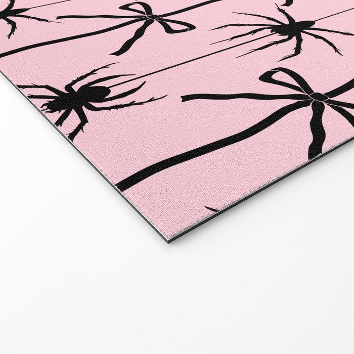 Spider and Bows on Pink Welcome Mat Gallery Image 2