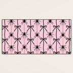 Spider and Bows on Pink Desk Mat Gallery Image 3