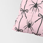 Spider and Bows on Pink Pillow Sham Gallery Image 4