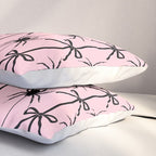 Spider and Bows on Pink Pillow Sham Gallery Image 3