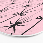 Spider and Bows on Pink Bath Mat Gallery Image 3