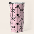 Spider and Bows on Pink Travel Mug Gallery Image 3