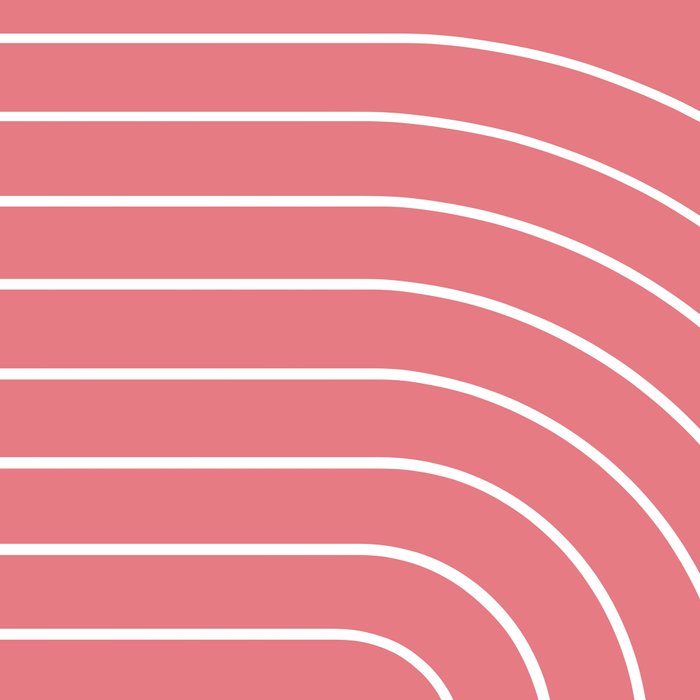 Minimal Arch XXIX Coral Pink Modern Geometric Lines Coffee Mug Gallery Image 2