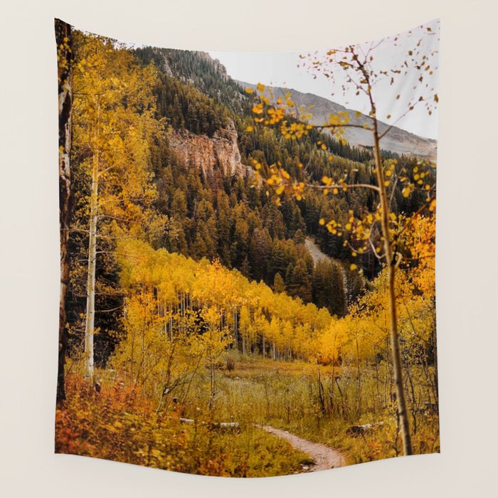 Autumn in Aspen Wall Tapestry Gallery Image 1