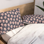 Skulls funny spooky pattern, halloween Pillow Sham Gallery Image 2
