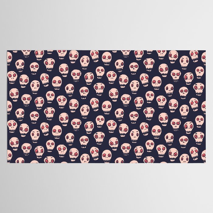 Skulls funny spooky pattern, halloween Tablecloth Gallery Image 2