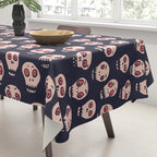 Skulls funny spooky pattern, halloween Tablecloth Gallery Image 3