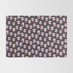 Skulls funny spooky pattern, halloween Rug Gallery Image 2