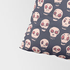 Skulls funny spooky pattern, halloween Pillow Sham Gallery Image 4