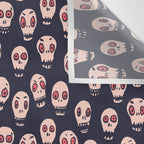 Skulls funny spooky pattern, halloween Wall Tapestry Gallery Image 3