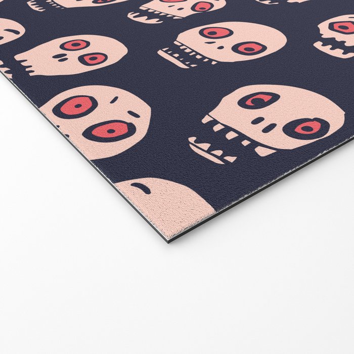 Skulls funny spooky pattern, halloween Welcome Mat Gallery Image 2