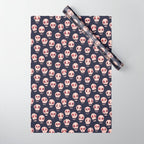 Skulls funny spooky pattern, halloween Wrapping Paper Gallery Image 1