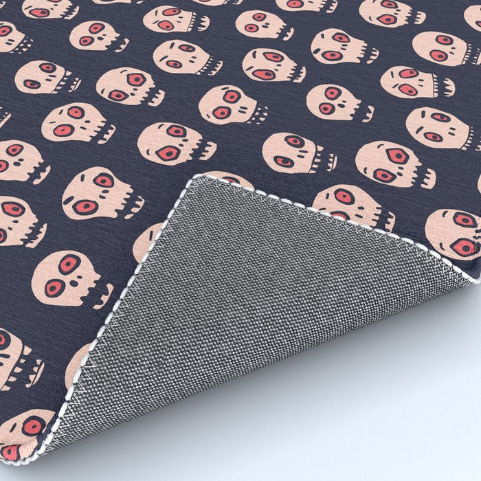 Skulls funny spooky pattern, halloween Rug Gallery Image 4