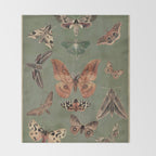 Night butterflies Throw Blanket Gallery Image 2