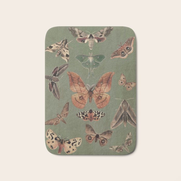 Night butterflies Bath Mat Gallery Image 1