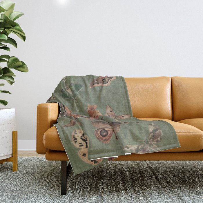 Night butterflies Throw Blanket Gallery Image 1