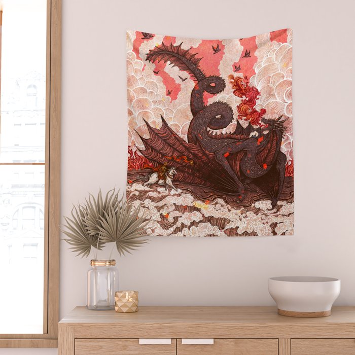 Dragonslayer II Wall Tapestry Gallery Image 2