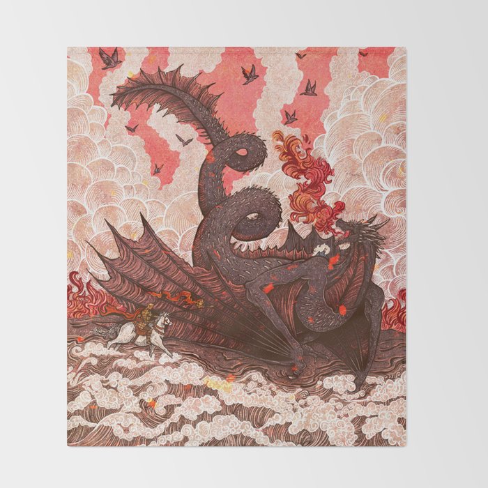 Dragonslayer II Throw Blanket Gallery Image 2