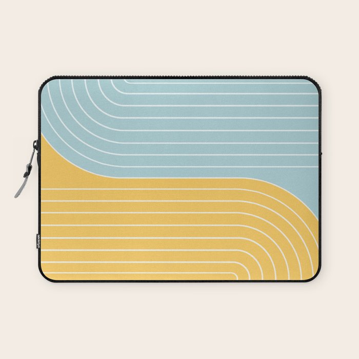 Two Tone Line Curvature II Laptop Sleeve Gallery Image 1