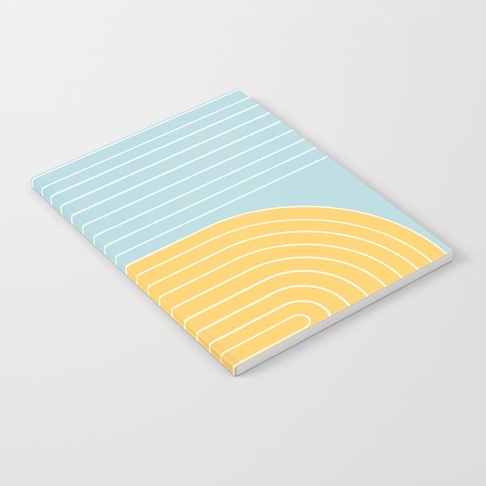 Two Tone Line Curvature II Notebook Gallery Image 2
