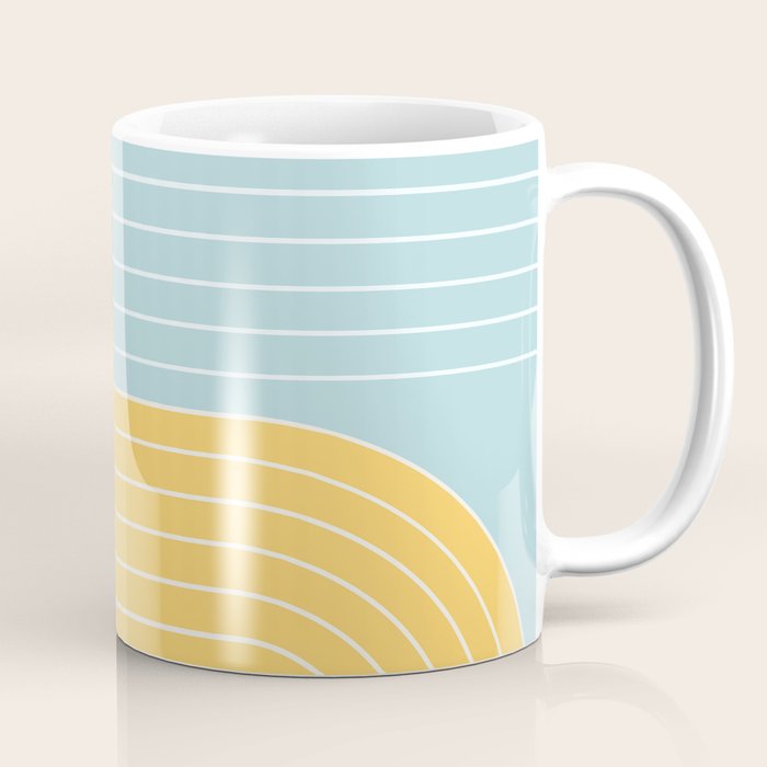 Two Tone Line Curvature II Coffee Mug Gallery Image 1