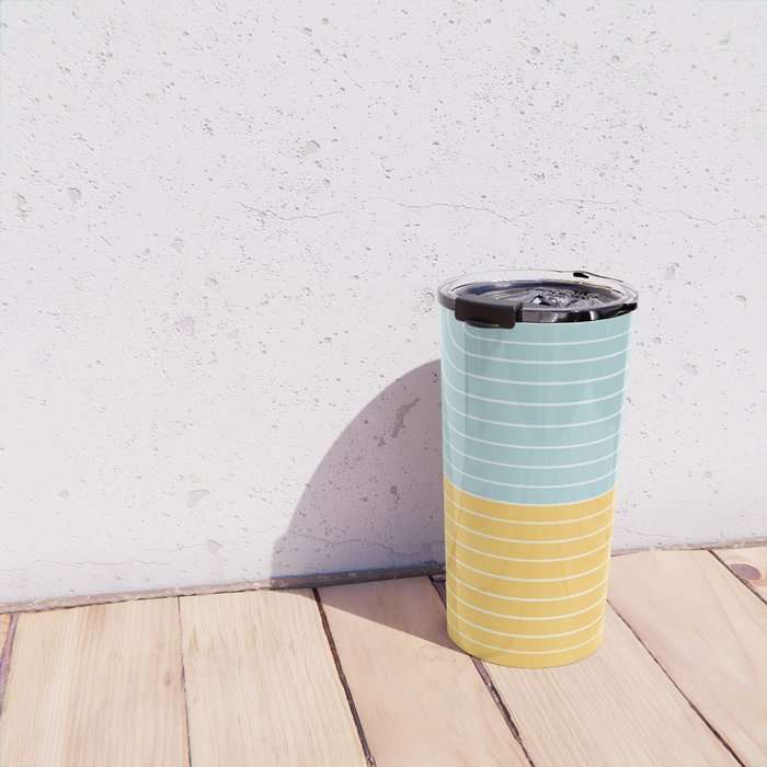 Two Tone Line Curvature II Travel Mug Gallery Image 4
