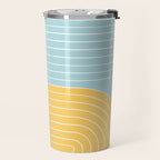 Two Tone Line Curvature II Travel Mug Gallery Image 2
