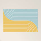 Two Tone Line Curvature II Welcome Mat Gallery Image 1
