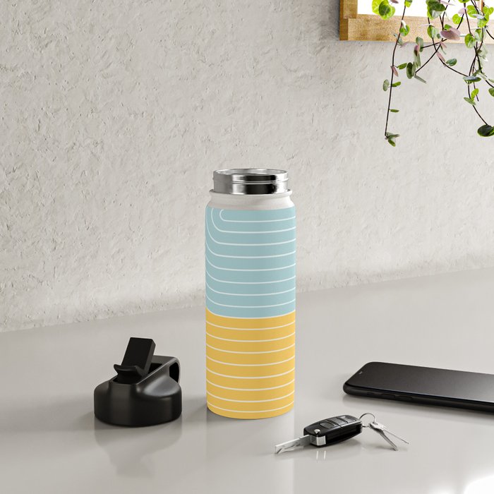 Two Tone Line Curvature II Water Bottle Gallery Image 4