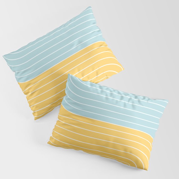 Two Tone Line Curvature II Pillow Sham Gallery Image 1