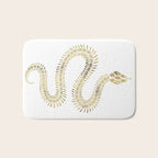 Snake Skeleton - Gold Bath Mat Gallery Image 1
