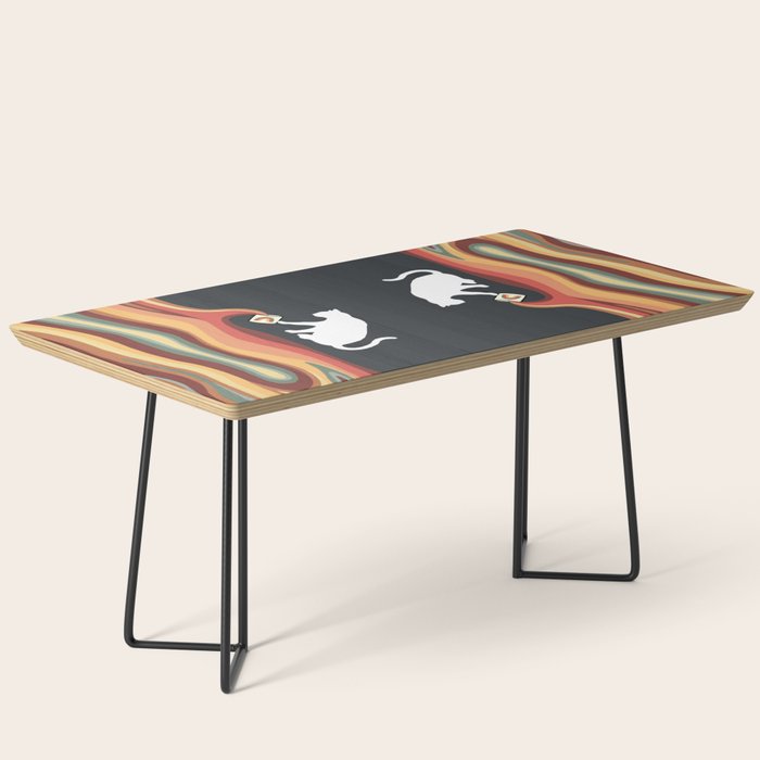 Rainbow cat 1b black magic coffee milk drop Coffee Table Gallery Image 1