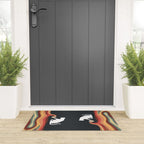 Rainbow cat 1b black magic coffee milk drop Welcome Mat Gallery Image 3