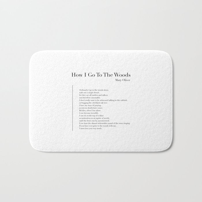How I Go To The Woods Bath Mat Gallery Image 1