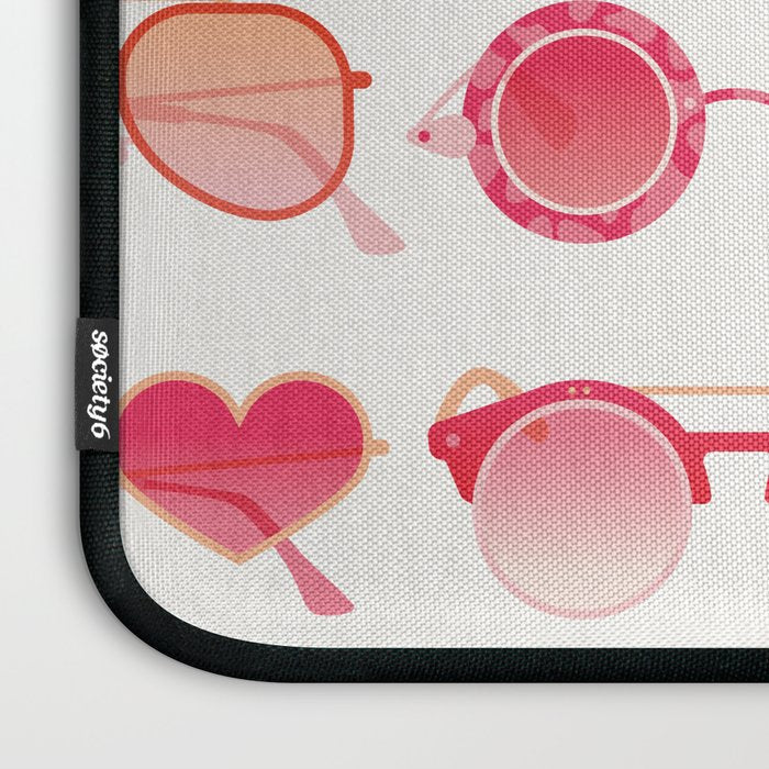 Sunglasses Collection - Pink OmbrÃ© Palette Laptop Sleeve Gallery Image 3