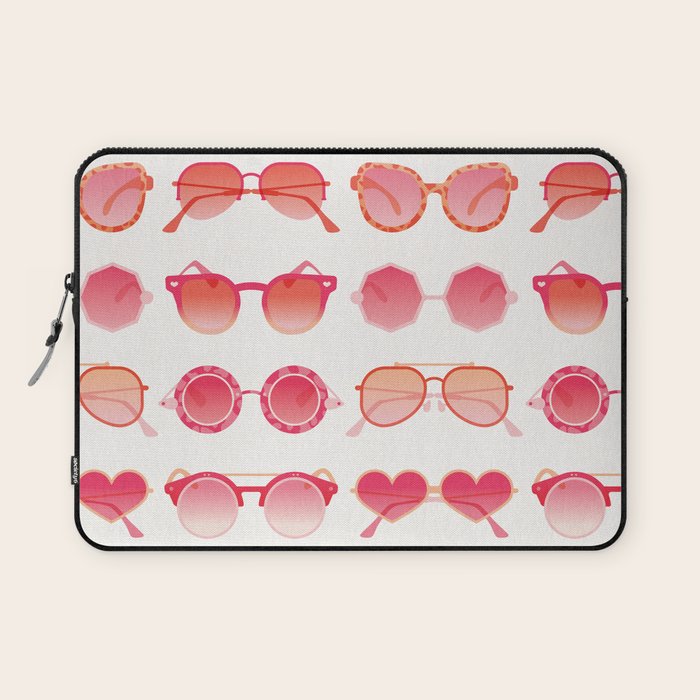 Sunglasses Collection - Pink OmbrÃ© Palette Laptop Sleeve Gallery Image 1