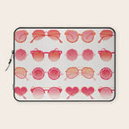 Sunglasses Collection - Pink OmbrÃ© Palette Laptop Sleeve Gallery Image 1